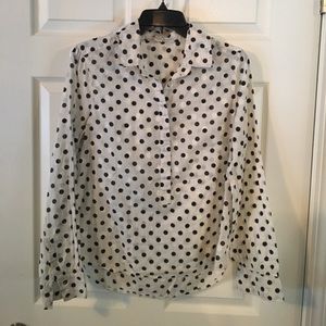 CLOSET CLEAR OUT- J Crew Polka Dot Button Down